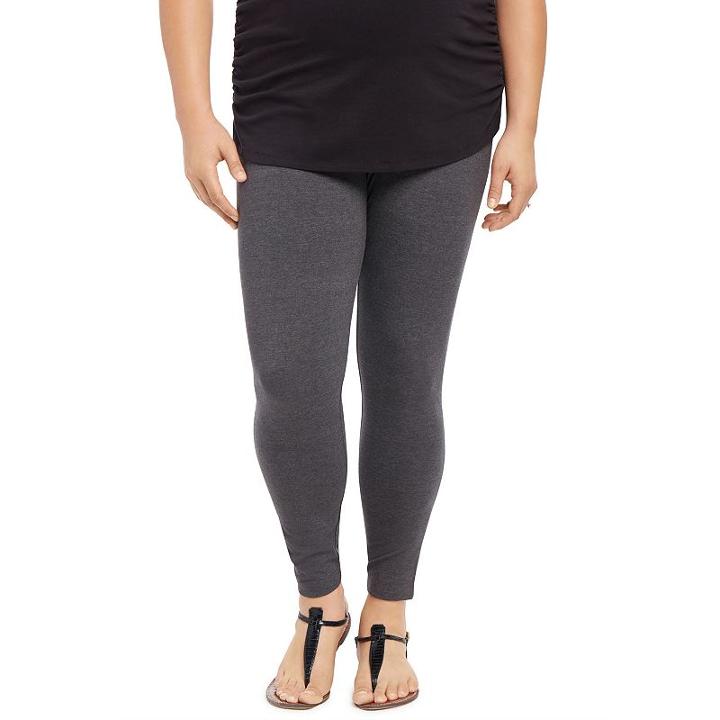 Plus Size Maternity Oh Baby By Motherhood&trade; Secret Fit Belly&trade; Solid Leggings, Women's, Size: 2xl, Grey (charcoal)