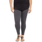 Plus Size Maternity Oh Baby By Motherhood&trade; Secret Fit Belly&trade; Solid Leggings, Women's, Size: 2xl, Grey (charcoal)