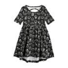 Girls 4-10 Jumping Beans&reg; Elbow Sleeve Printed Dress, Size: 4, White