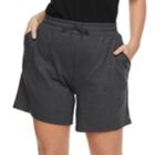 Plus Size Croft & Barrow&reg; Knit Berumda Shorts, Women's, Size: 1xl, Dark Grey