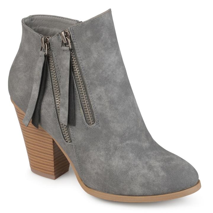Journee Collection Vally Women's Ankle Boots, Size: Medium (9), Med Grey