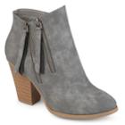 Journee Collection Vally Women's Ankle Boots, Size: Medium (9), Med Grey