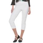 Women's Elle&trade; Pull-on Capri Pants, Size: Small, White
