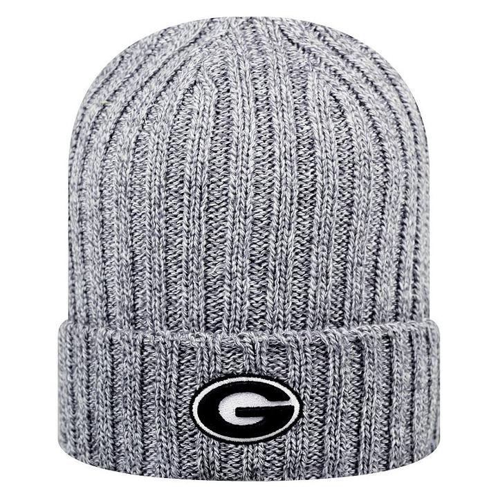 Adult Top Of The World Georgia Bulldogs Two Below Beanie, Med Grey