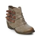 So&reg; Zelkova Women's Ankle Boots, Size: Medium (9), Brown