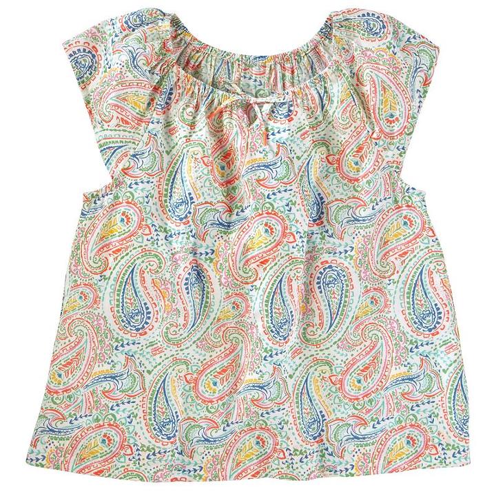 Girls 4-12 Oshkosh B'gosh&reg; Paisley Flutter Top, Size: 4, Ovrfl Oth