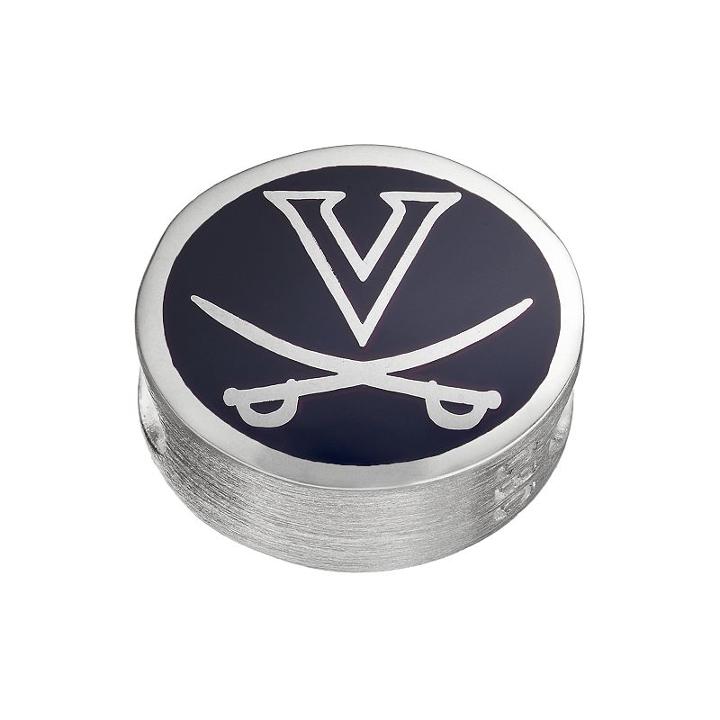 Fiora Sterling Silver Virginia Cavaliers Bead, Women's, Multicolor