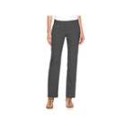 Women's Apt. 9&reg; Torie Straight-leg Dress Pants, Size: 16 Short, Grey (charcoal)