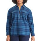 Plus Size Chaps Plaid Top, Women's, Size: 1xl, Blue