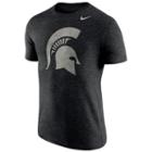 Men's Nike Michigan State Spartans Triblend Stamp Tee, Size: Large, Oxford