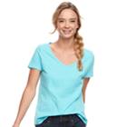Women's Sonoma Goods For Life&trade; Essential V-neck Tee, Size: Xs, Med Blue