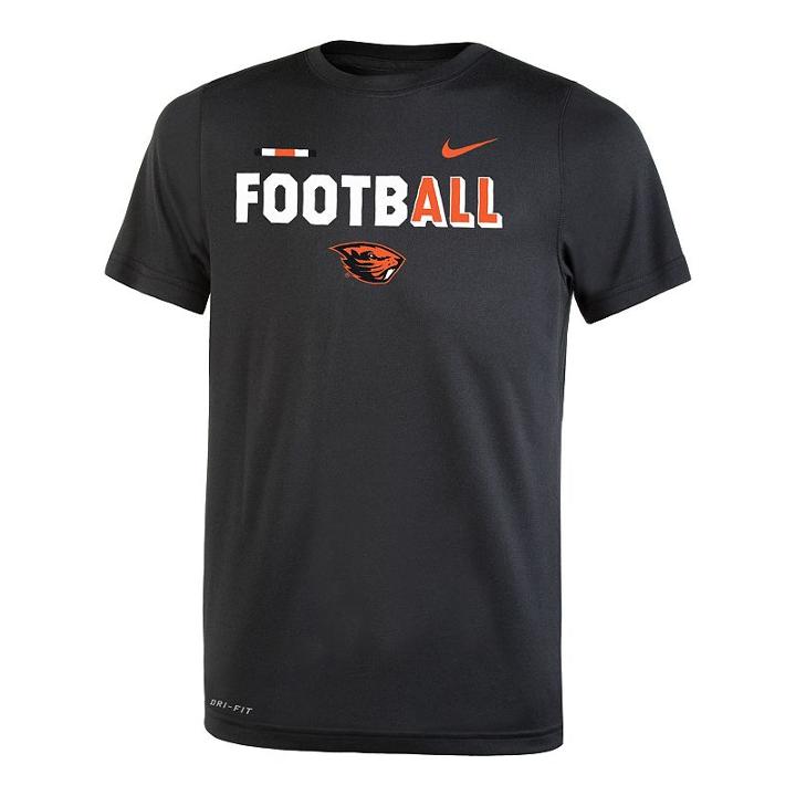 Boys 8-20 Nike Oregon State Beavers Legend Football Tee, Size: L 14-16, Black