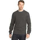 Big & Tall Van Heusen Regular-fit Flex Stretch Fleece Crewneck Sweater, Men's, Size: Xl Tall, Black