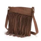 Sonoma Goods For Life&trade; Katrine Fringed Crossbody Bag, Women's, Red/coppr (rust/coppr)