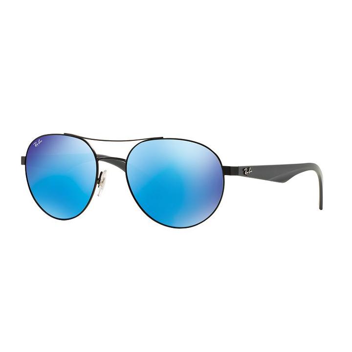 Ray-ban Rb3536 55mm Highstreet Aviator Mirror Sunglasses, Adult Unisex, Grey (charcoal)