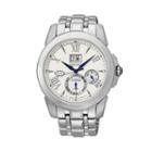 Seiko Men's Le Grand Sport Stainless Steel Kinetic Watch - Snp065, Grey