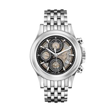 Bulova Men's Accu Swiss Automatic Stainless Steel Watch - 63b170, Grey