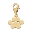 Tfs Jewelry 14k Gold Over Silver Paw Charm, Women's, Yellow