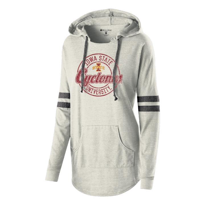 Women's Iowa State Cyclones Low Key Pullover Hoodie, Size: Large, Beige Oth
