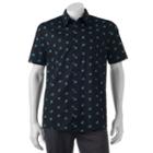 Men's Haggar Classic-fit Button-down Shirt, Size: Large, Black