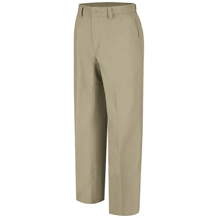 Men's Wrangler Workwear Plain Front Work Pants, Size: 38x32, Beig/green (beig/khaki)