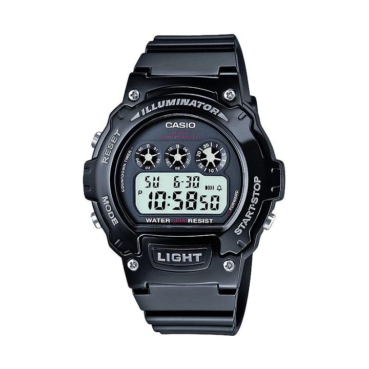Casio Men's Illuminator Digital Chronograph Watch, Black