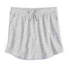 Girls 7-16 So&reg; Tie-front French Terry Skater Skirt, Size: Xxl/16, Light Grey
