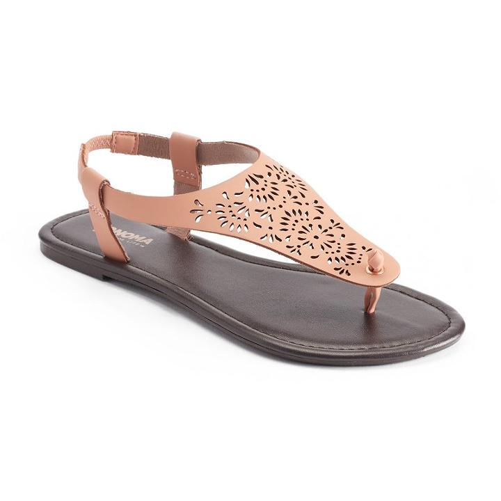Sonoma Goods For Life&trade; Woman's Perforated Thong Sandals, Women's, Size: Xl, Lt Purple