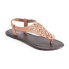 Sonoma Goods For Life&trade; Woman's Perforated Thong Sandals, Women's, Size: Xl, Lt Purple