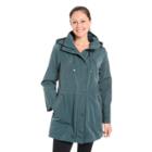 Women's Fleet Street Faux-silk Anorak Jacket, Size: Small, Turquoise/blue (turq/aqua)