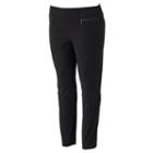 Juniors' Plus Size Candie's&reg; Audrey Zipper Pull-on Skinny Pants, Girl's, Size: 2xl, Black