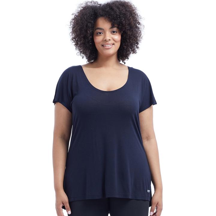 Plus Size Marika Curves Cross Back Tee, Women's, Size: 0x, Black