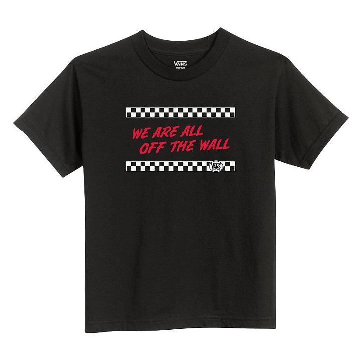 Boys 8-20 Vans We Are All Off The Wall Tee, Boy's, Size: Medium, Black
