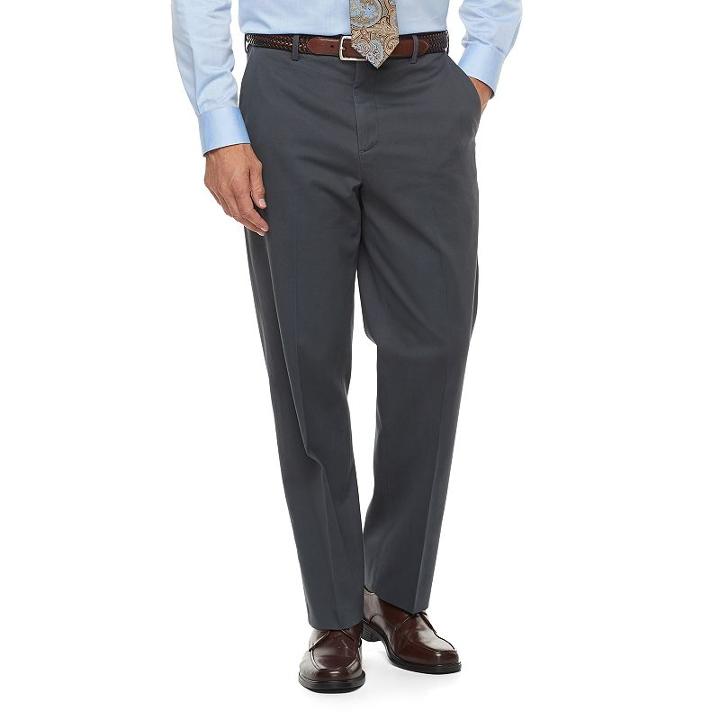 Men's Croft & Barrow&reg; Classic-fit Stretch Soft Chino Pants, Size: 40x32, Dark Grey