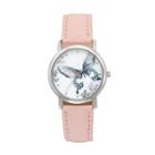 Women's Butterfly Watch, Size: Small, Light Pink