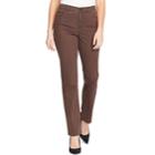 Women's Bandolino Mandie Classic Midrise Straight-leg Jeans, Size: 16 Avg/reg, Brown