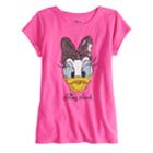 Disney's Daisy Duck Girls 4-10 Sequined Graphic Tee By Jumping Beans&reg;, Size: 4, Med Pink