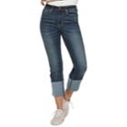 Juniors' American Rag High-waisted Cuffed Slim Ankle Jeans, Teens, Size: 7, Blue