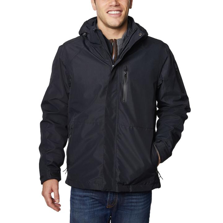 Men's Halitech 3-in-1 Systems Jacket, Size: Medium, Black