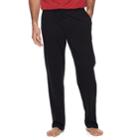 Men's Croft & Barrow&reg; True Comfort Knit Lounge Pants, Size: Small, Black
