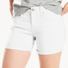 Women's Levi's&reg; Cuffed Mid-length Shorts, Size: 28(us 6)m, White