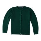 Girls 4-16 Chaps School Uniform Textured Cardigan, Girl's, Size: 16, Green Oth
