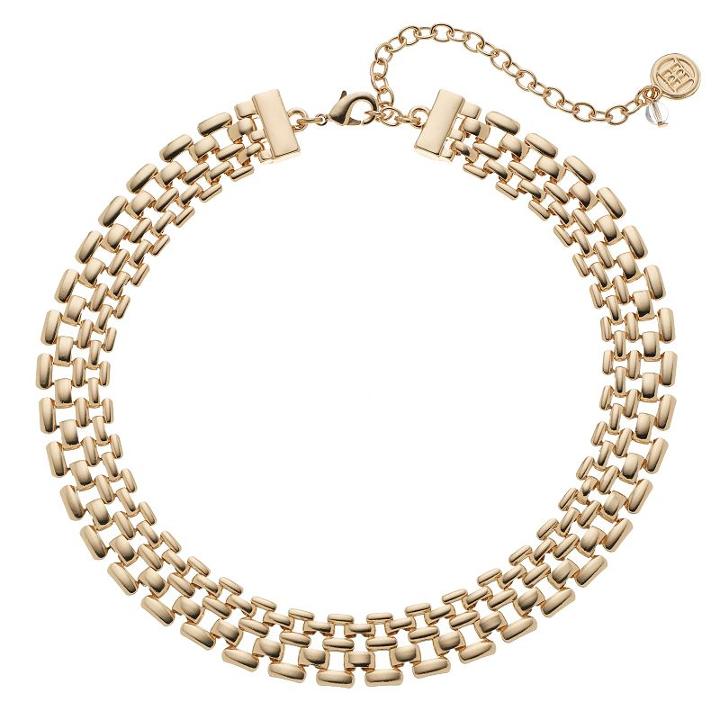 Dana Buchman Geometric Choker Necklace, Women's, Gold
