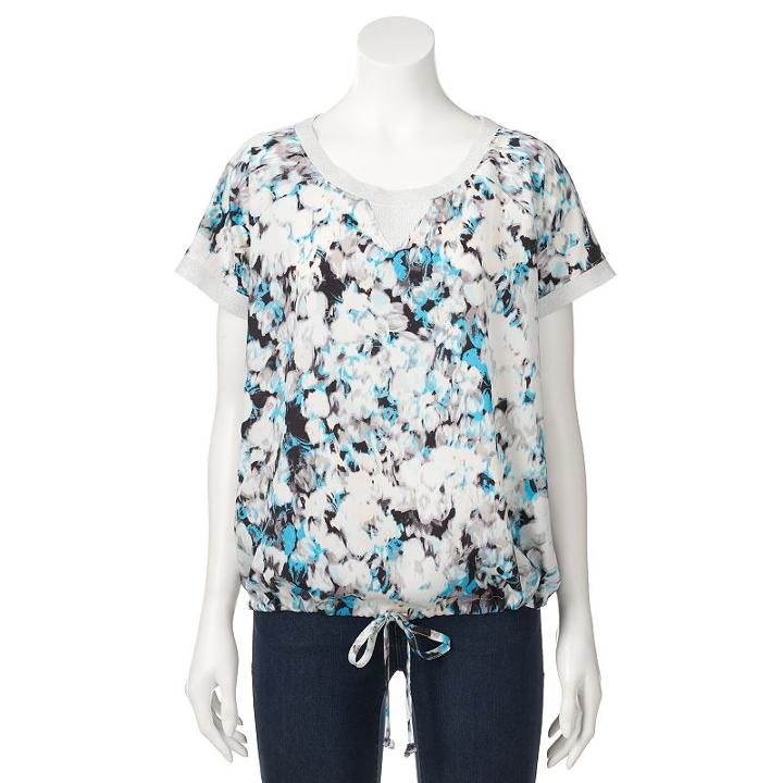 Women's Juicy Couture Drawstring Tee, Size: Medium, Ovrfl Oth