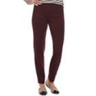 Women's Croft & Barrow&reg; Easy Care Straight-leg Ponte Pants, Size: Small, Drk Purple