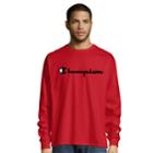 Men's Champion Chest-logo Tee, Size: Medium, Red