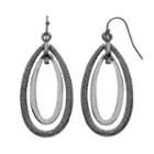 Apt. 9&reg; Two Tone Oval Drop Earrings, Women's, Ovrfl Oth