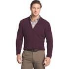 Men's Van Heusen Regular-fit Cable-knit Quarter-zip Sweater, Size: Medium, Red Other