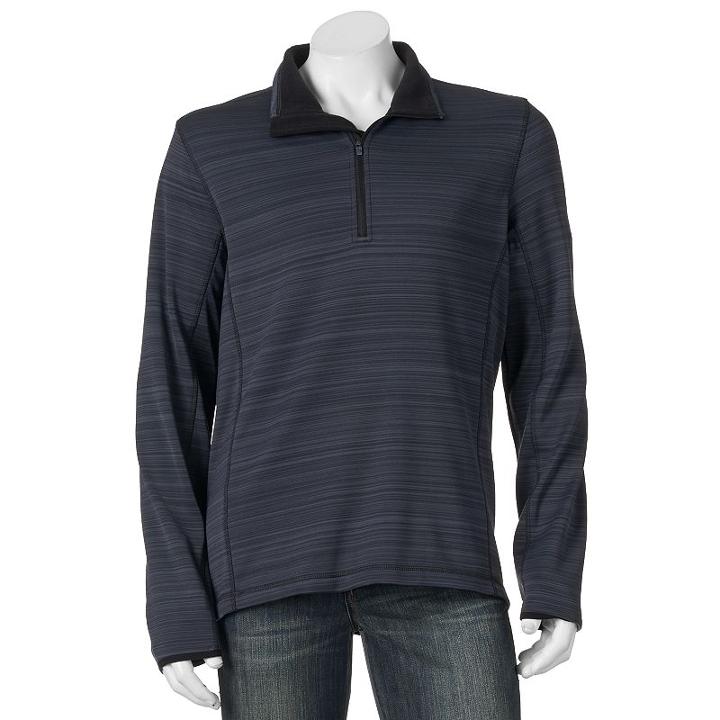 Men's Zeroxposur Isotherm Spacy-dyed Quarter-zip Pullover, Size: Large, Med Blue