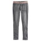 Girls 7-16 & Plus Size So&reg; Ribbed Waist Jeggings, Girl's, Size: 12 1/2, Med Blue